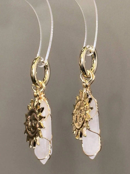 Vintage Moon Drop Earrings