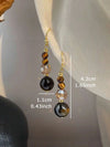 Vintage Faux Tiger Eye Earrings