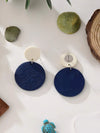 Textured Cloud Statement Earrings