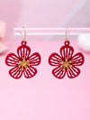 Minimalist Gold Hollow Pendant Earrings