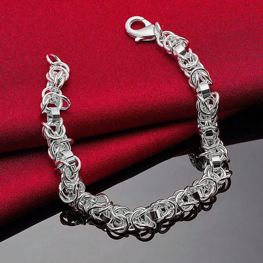 Sterling Silver Plated Chain Bracelet