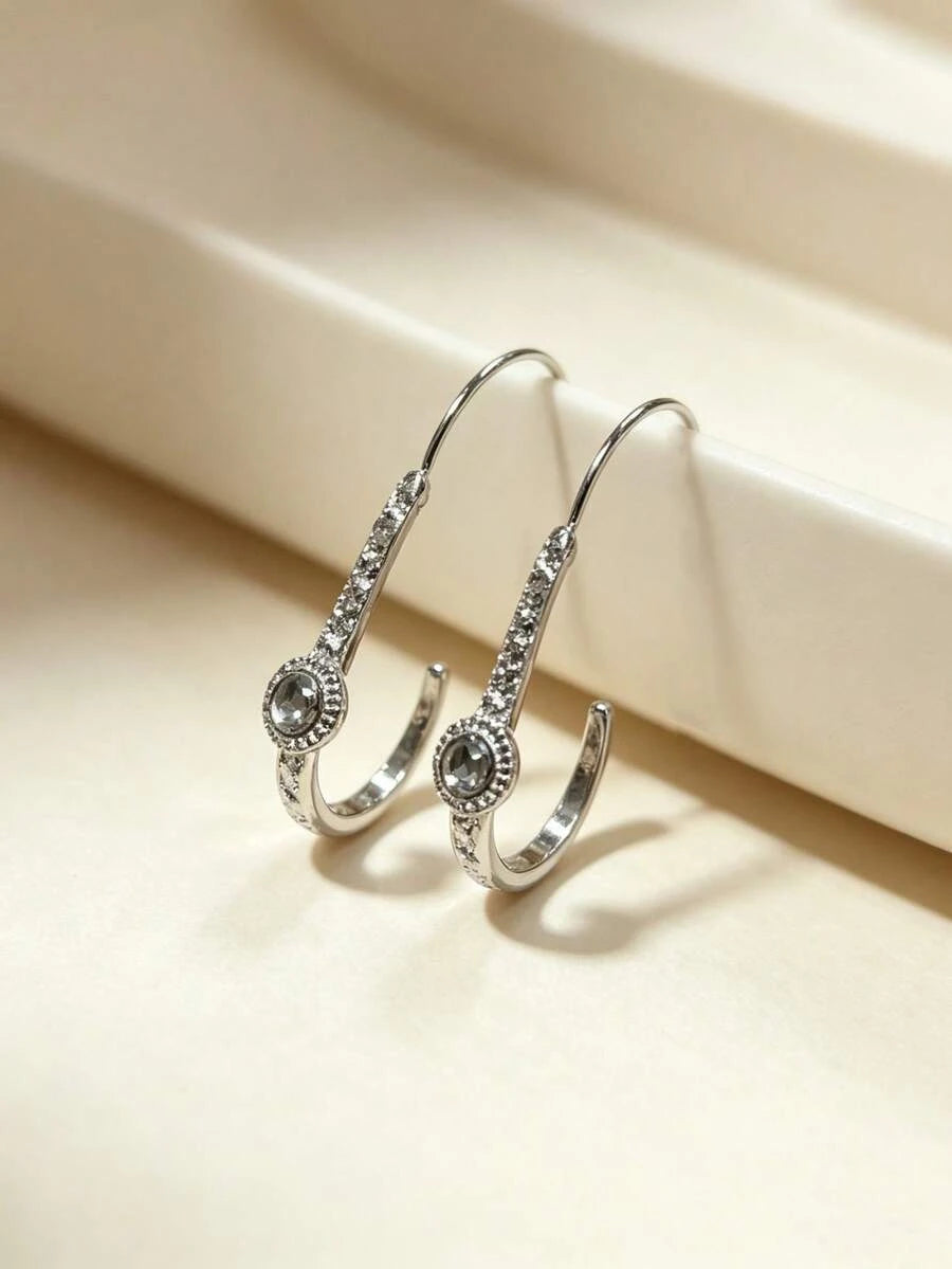 Vintage Bohemian Geometric Faux Opal Earrings
