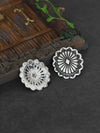 Vintage Carved Geometric Earrings