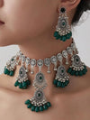 Vintage Tassel Oval Necklace Earring Set
