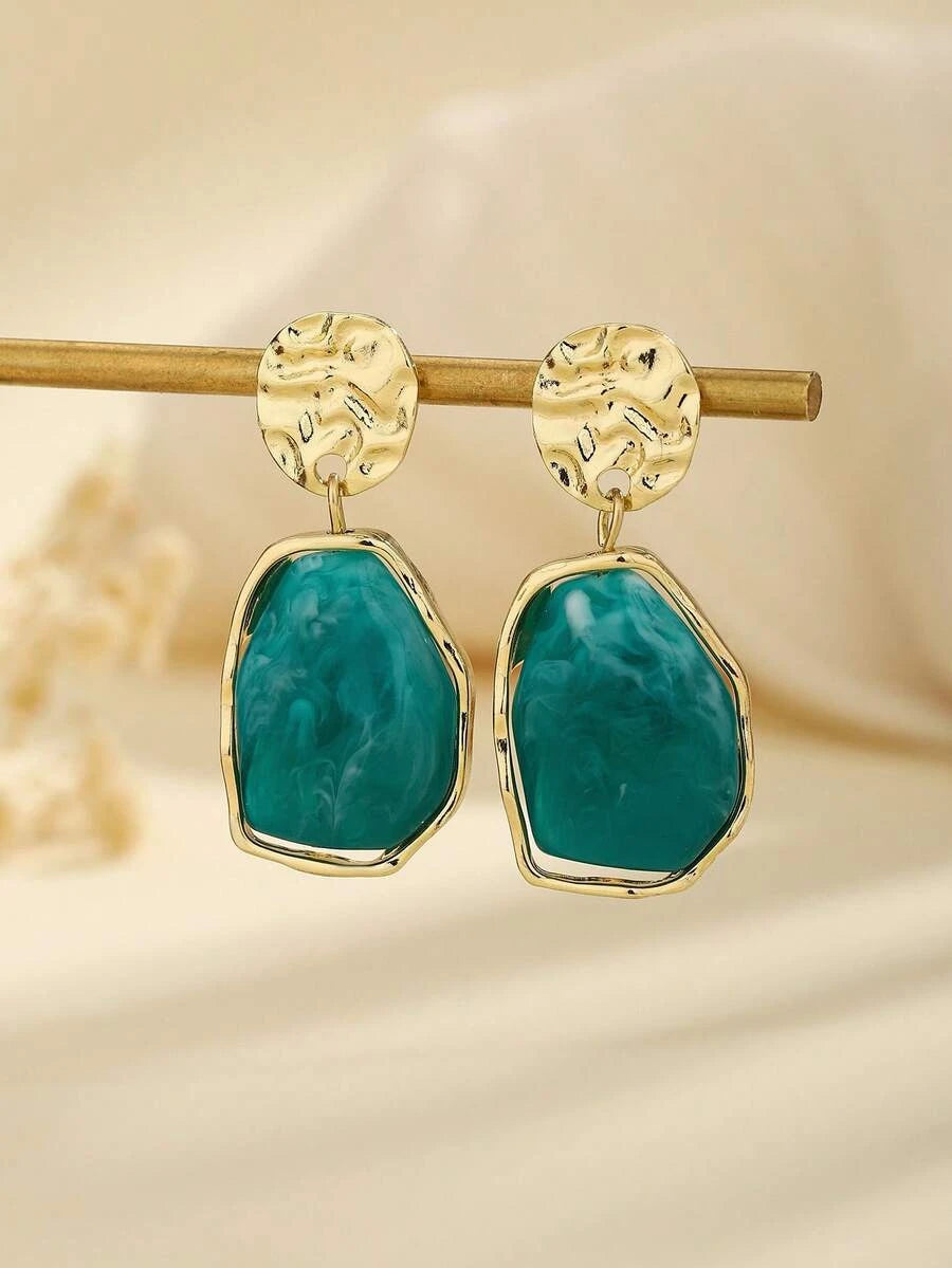 Bohemian Resin Drop Earrings
