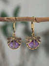 Vintage Dragonfly Drop Earrings