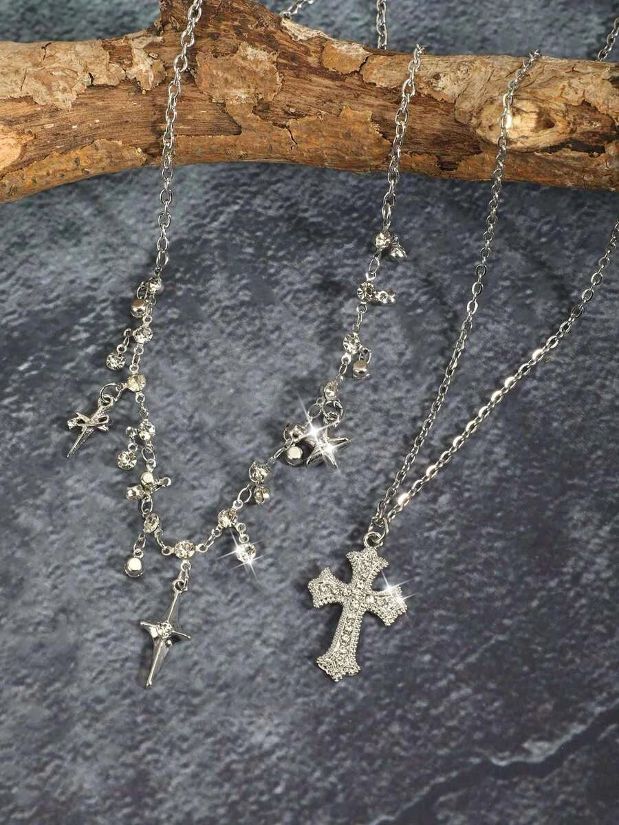 Vintage Gothic Thorn Rose Choker Set