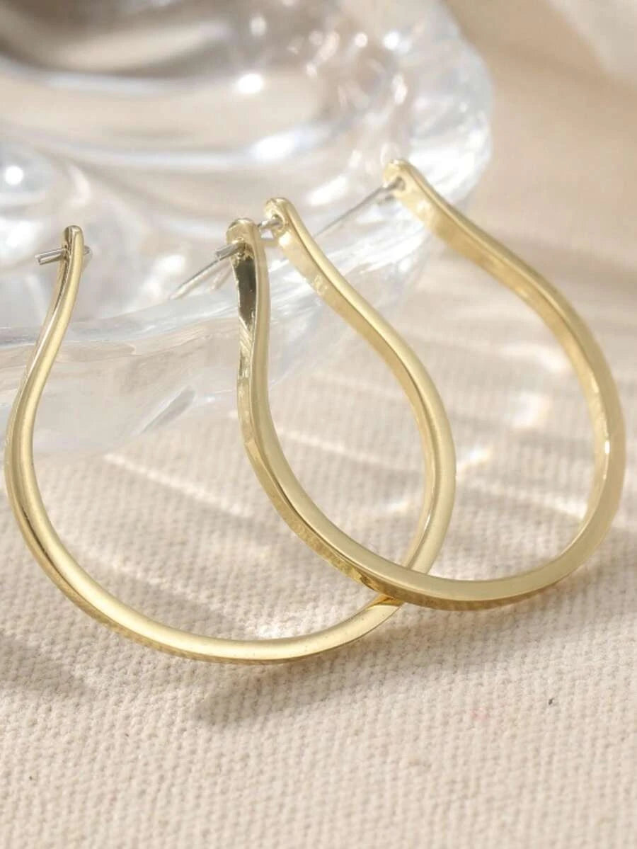 Simple Vintage Silver Earrings