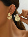 Minimalist Geometric Spiral Earrings