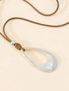 Retro Water Drop Pendant Necklace