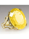 Bohemian Red Zirconia Oval Ring