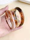 Vintage Boho Acrylic and Gold Bracelet Set