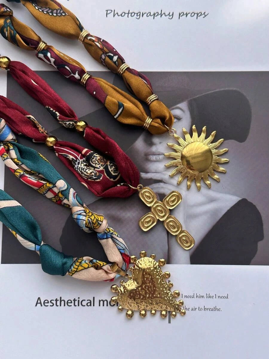 Gold Plated Sunflower Pendant Necklace