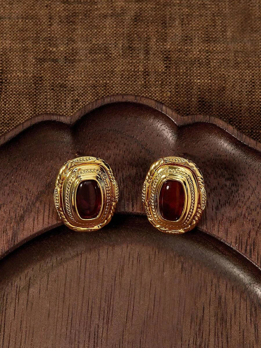 Glisma Vintage Geometric Drop Earrings