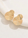 Minimalist Geometric Spiral Floral Earrings