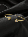 Pink Enamel Letter Crystal Bangle