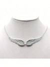 Vintage Angel Wings Feather Pendant Necklace
