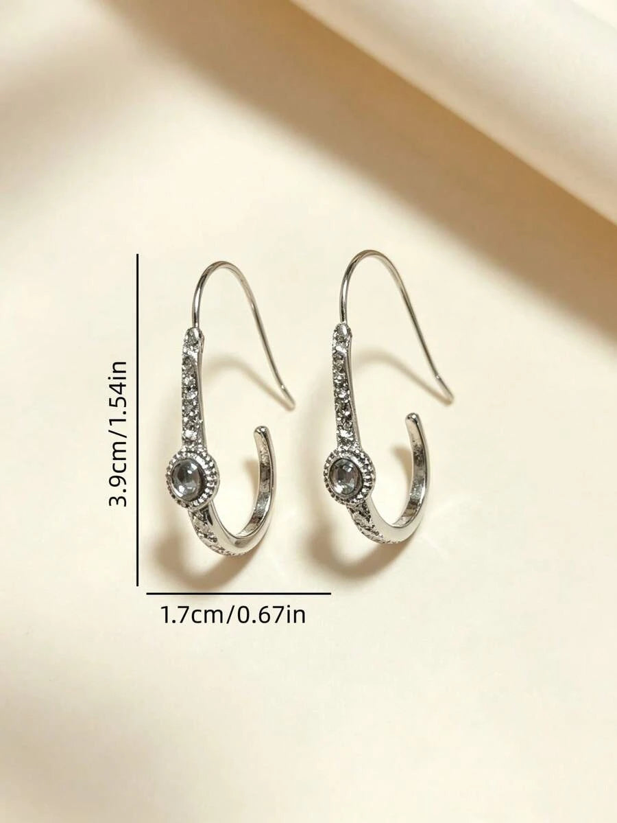 Vintage Bohemian Geometric Faux Opal Earrings