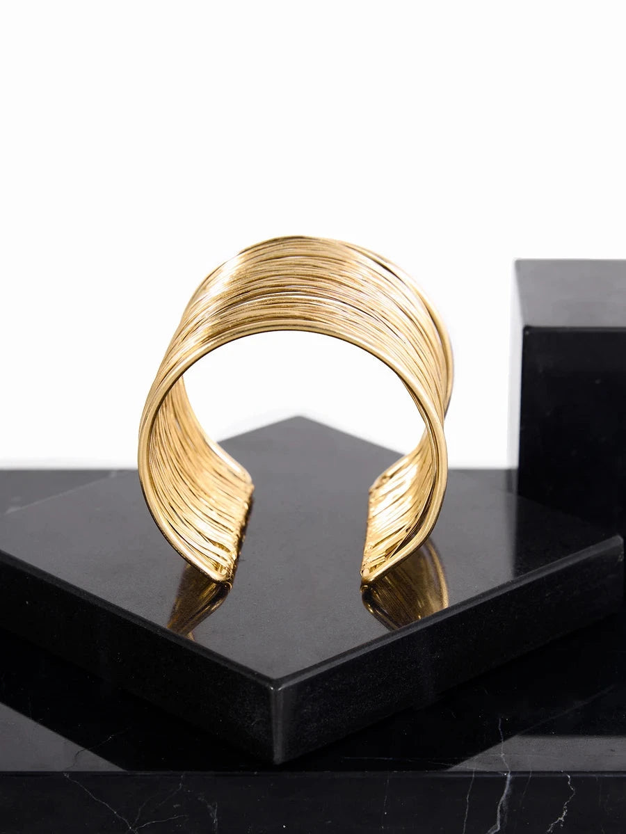 Gold Plated Wire Wrapped Bracelet