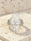 Vintage Floral Sterling Silver Ring