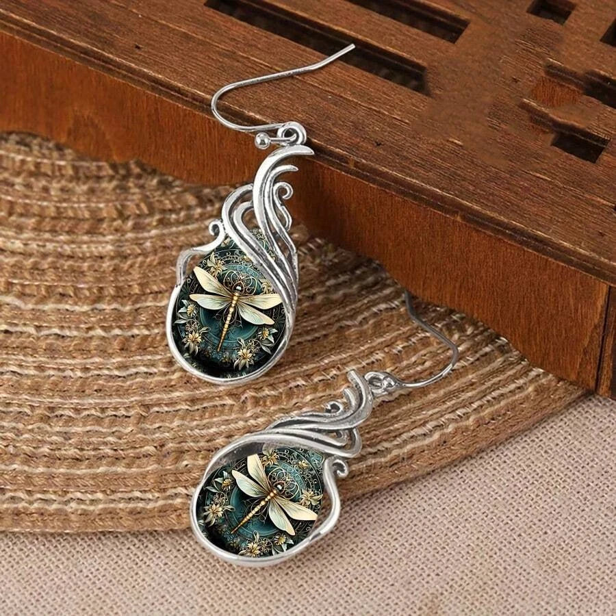 Bohemian Vintage Dragonfly Earrings