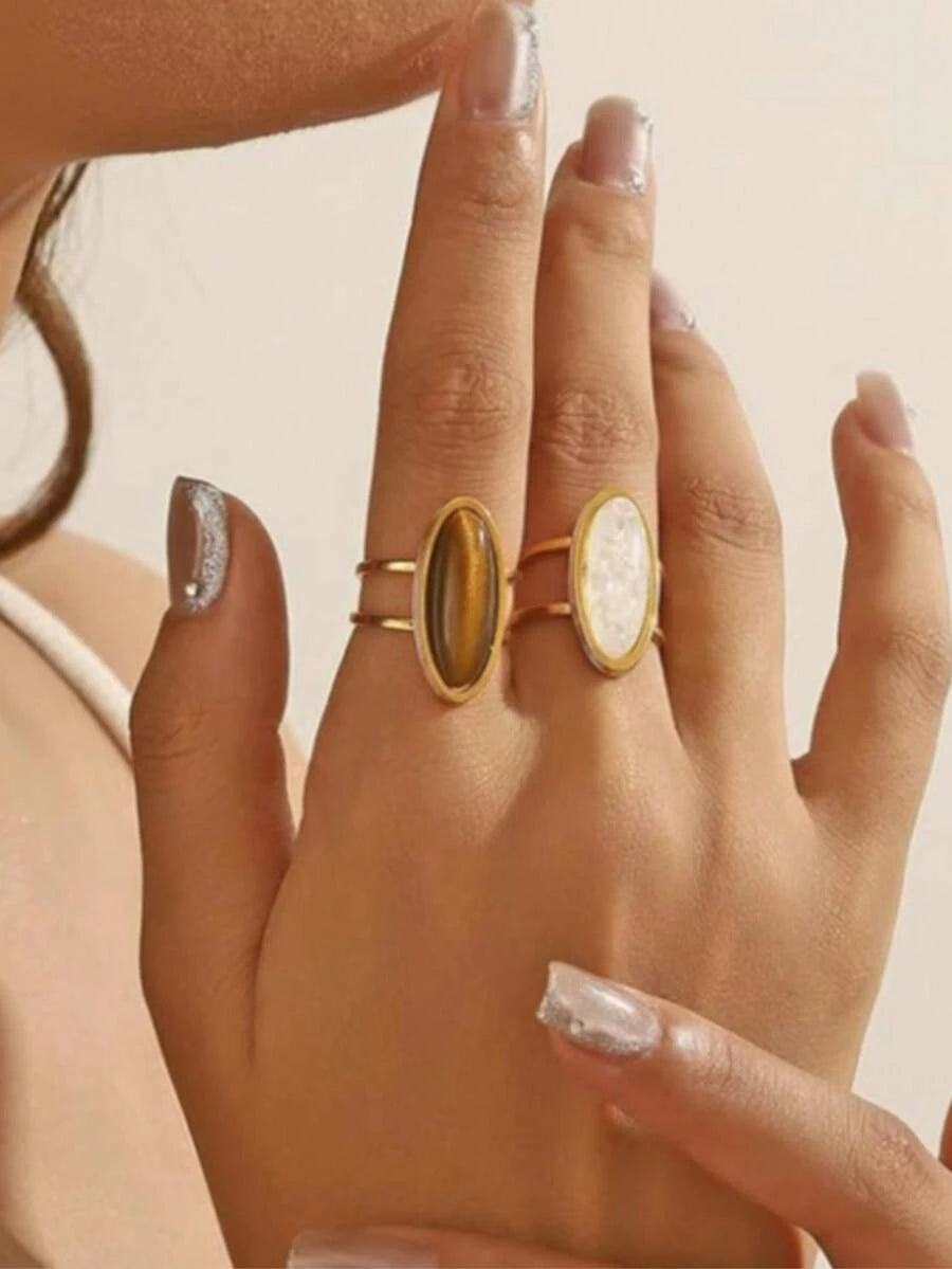 Bohemian Vintage Tiger Eye Ring