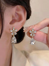 Vintage Water Drop Bowknot Earrings