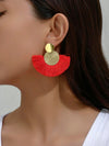 Metallic Tassel Earrings