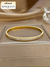 Minimalist Stainless Steel Rhinestone Bracelet