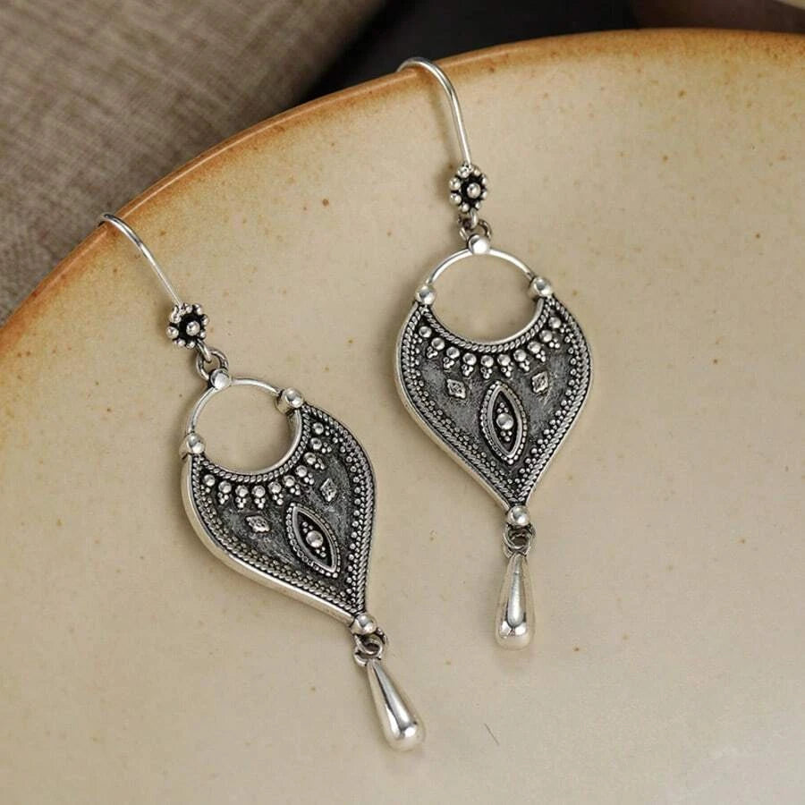Vintage Copper Drop Earrings