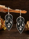 Vintage Floral Resin Earrings