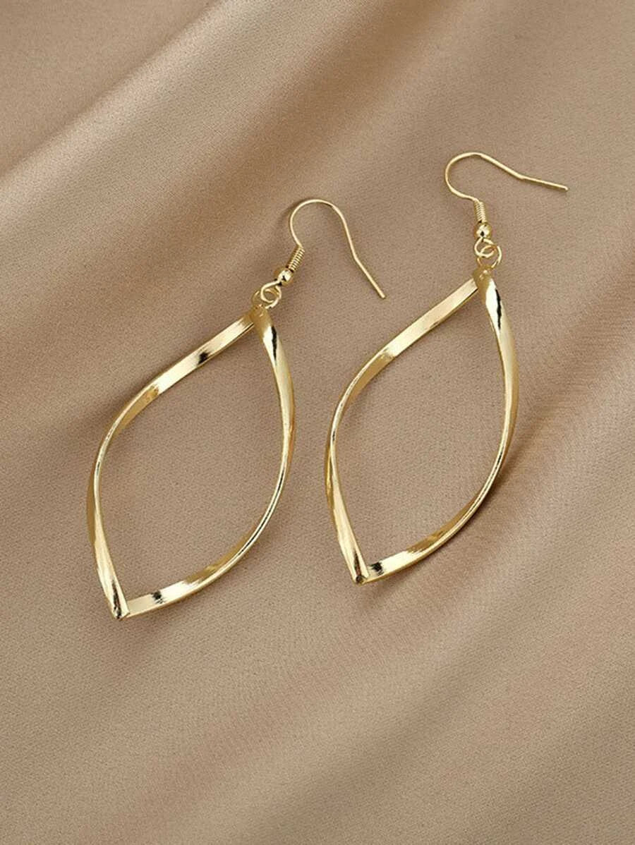 Vintage Twisted Textured Hoop Earrings
