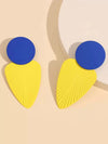 Exaggerated Pearl Leaf Stud Earrings