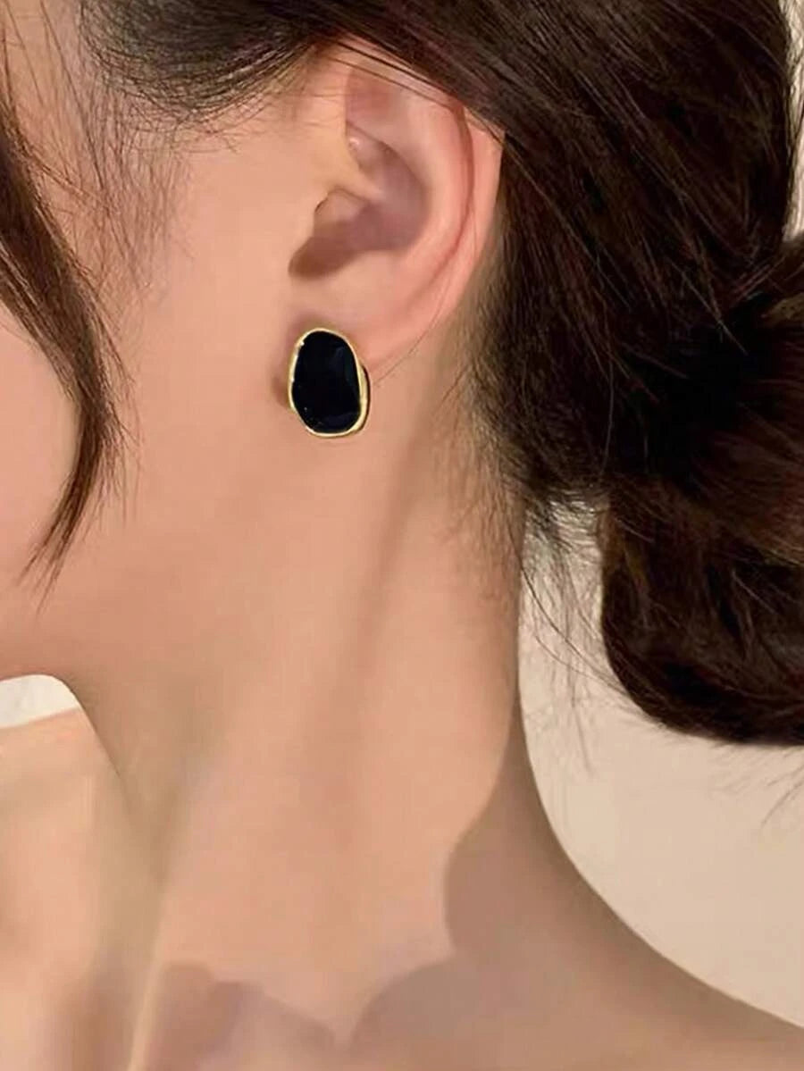 Minimalist Asymmetrical Geometric Earrings