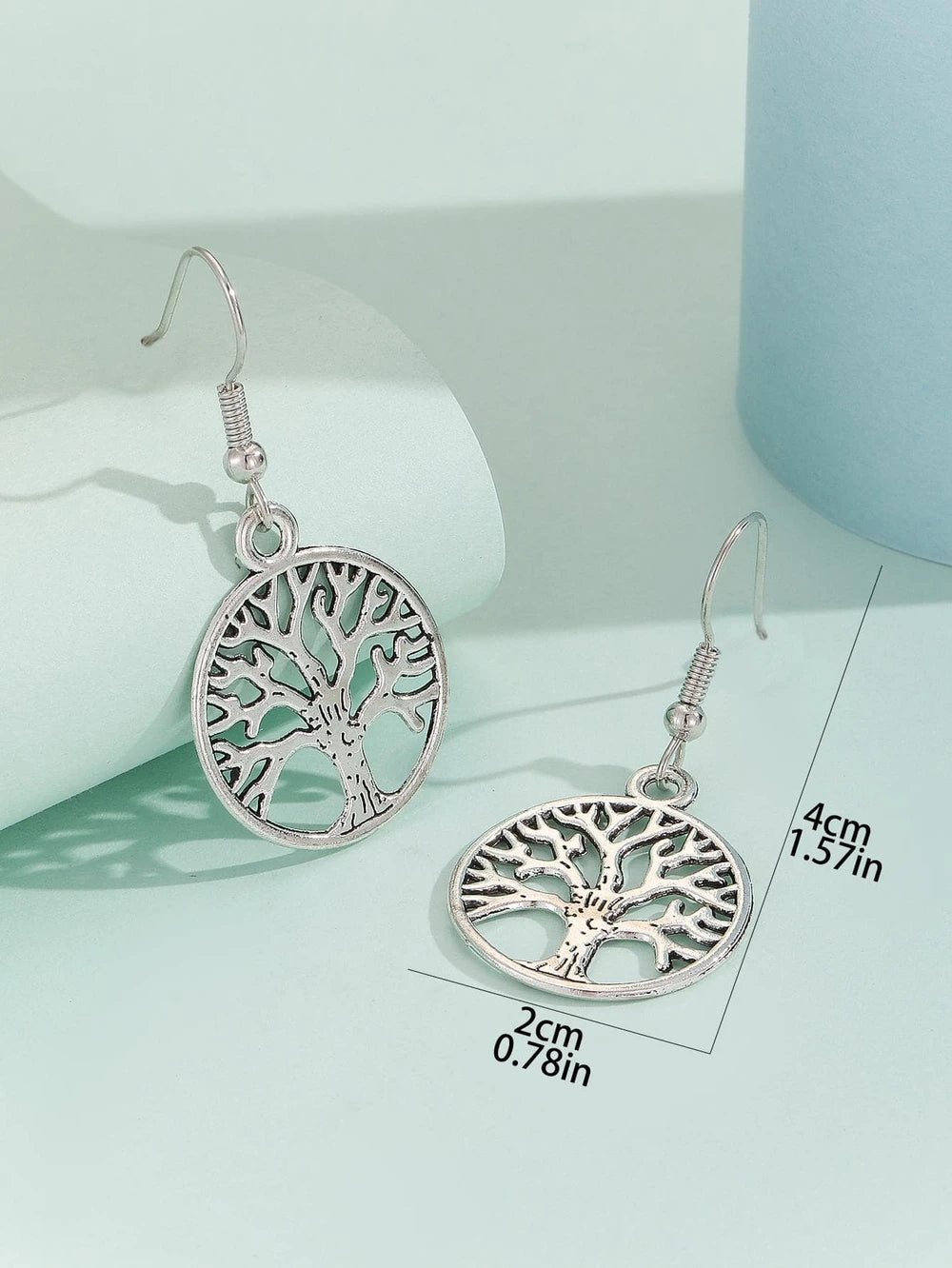 Tree Of Life Drop Earrings