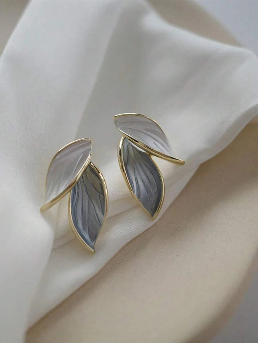 French Gradient Blue Earrings