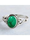 Retro Turquoise Howlite Ring