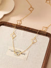 Clover Pendant Long Necklace