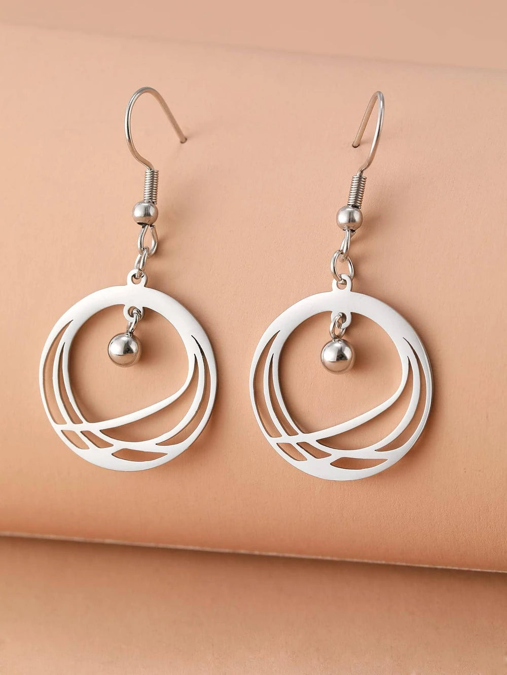 Aomogo Stainless Steel Drop Earrings