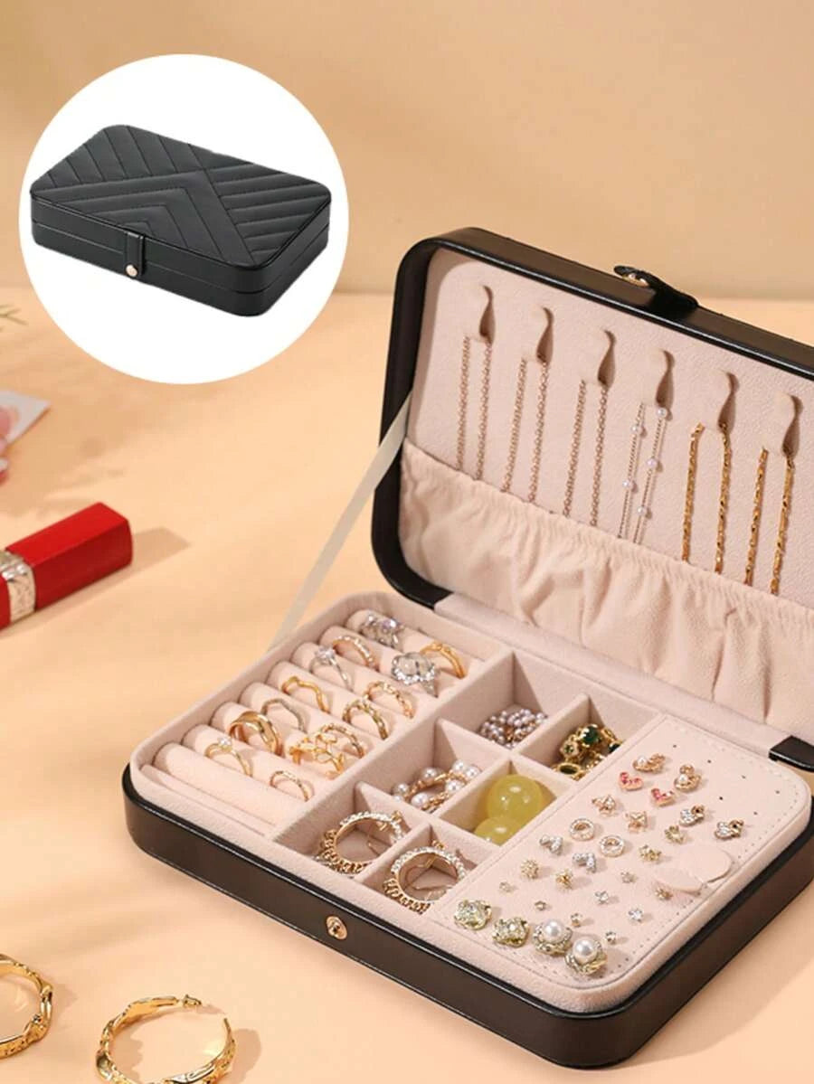 Retro PU Leather Jewelry Box