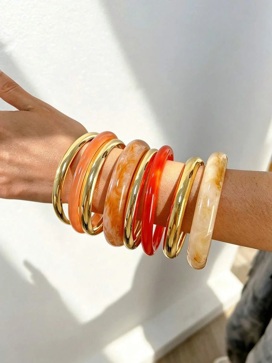 Vintage Red Bracelet Set