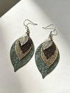 Bohemian Gold Hollow Leaf Earrings