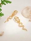 Retro Gold Abstract Spiral Earrings