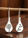 Vintage Asymmetric Dandelion Earrings