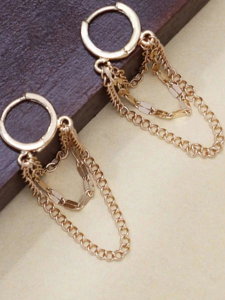 Stainless Steel Chain Earrings