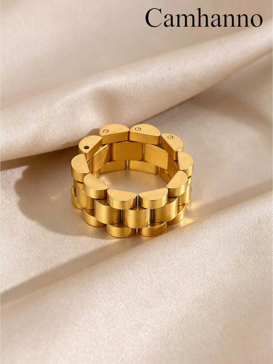 Gold Plated Stainless Steel Ring