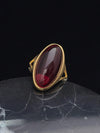 Gold Plated Stainless Steel Crystal Ring