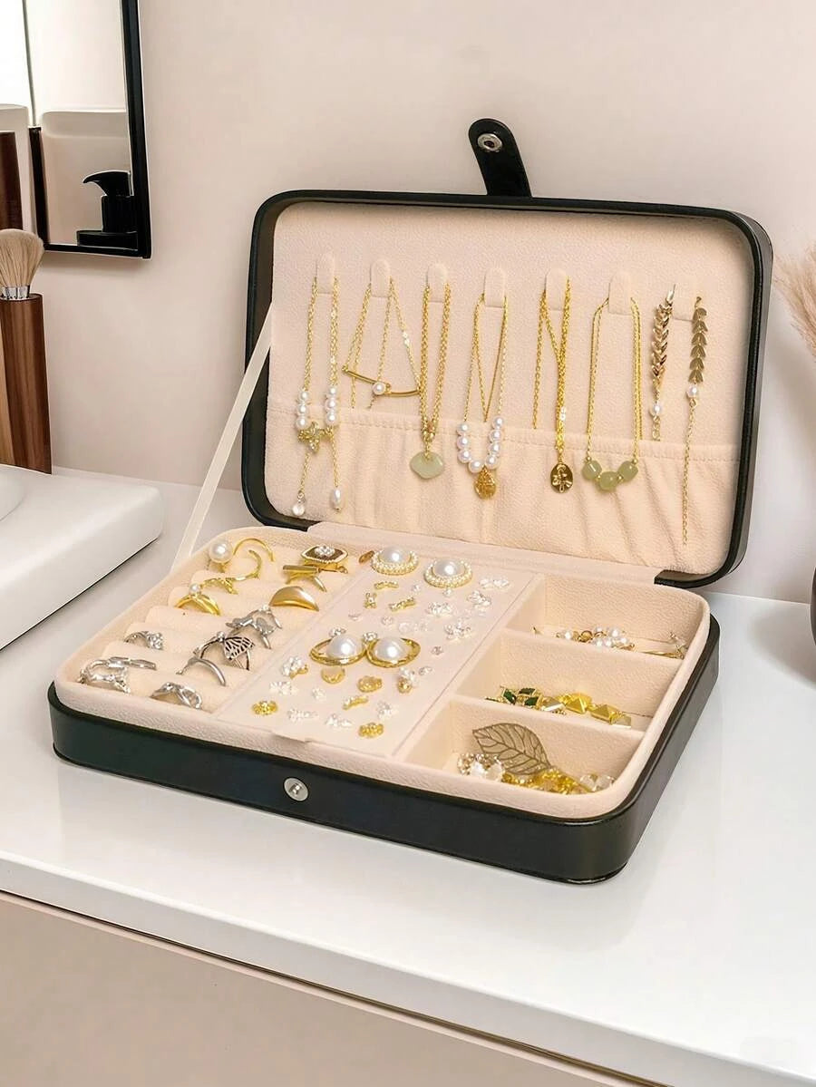 Retro PU Leather Jewelry Box