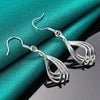 Twisted Wave Teardrop Earrings