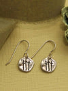 Vintage Silver Asymmetrical Drop Earrings
